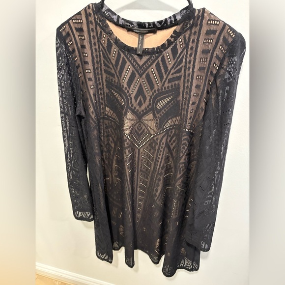 🌟 BCBGMAXAZRIA NATYLY BLACK LACE DRESS🌟 - Picture 2 of 14